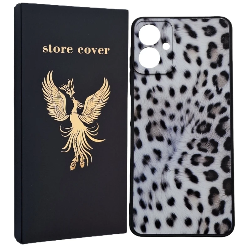 کاور استور کاور طرح پلنگی مدل A06 مناسب برای گوشی موبایل سامسونگ Galaxy A06 / A06 5G
