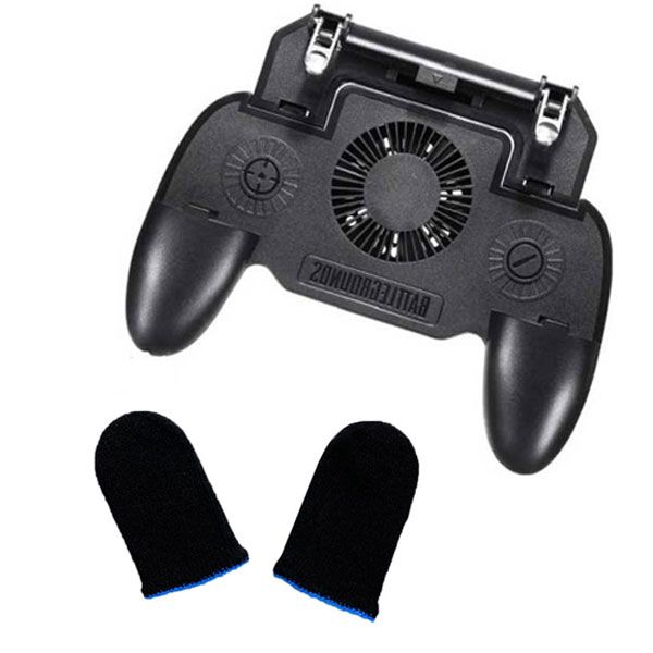 دسته بازی PubG مدل SR به همراه آستین کنترل کننده انگشت 2 عددی