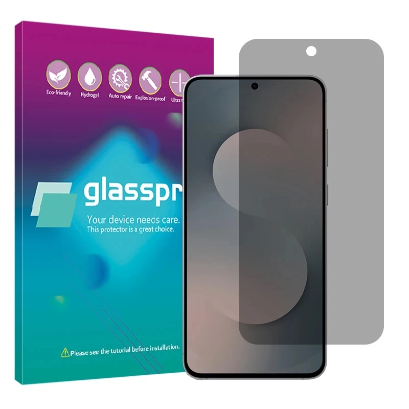 محافظ صفحه نمایش حریم شخصی گلس پرو مدل هیدروژلی مناسب برای گوشی موبایل سامسونگ Galaxy S25 FE