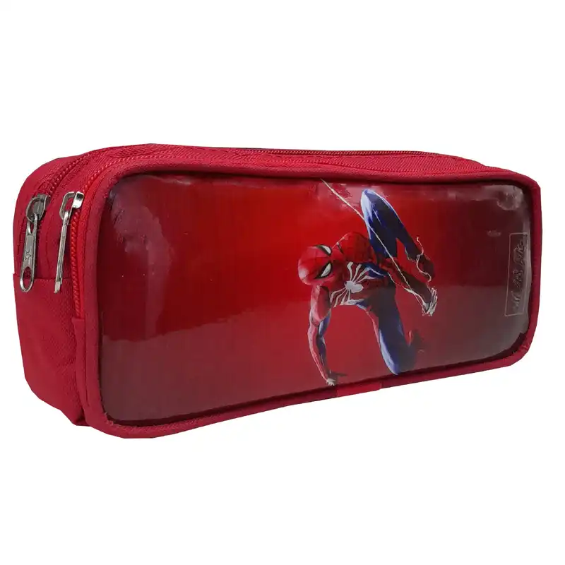 جامدادی طرح مرد عنکبوتی مدل 3 زیپ ساده کد 02