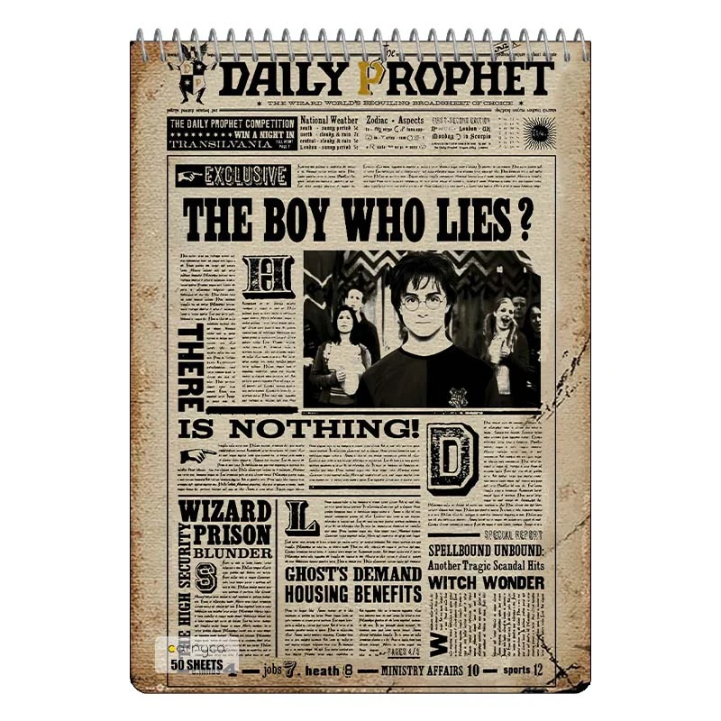 دفتر نقاشی 50 برگ سیمی کارنیکا طرح هری پاتر Harry Potter کد 70259