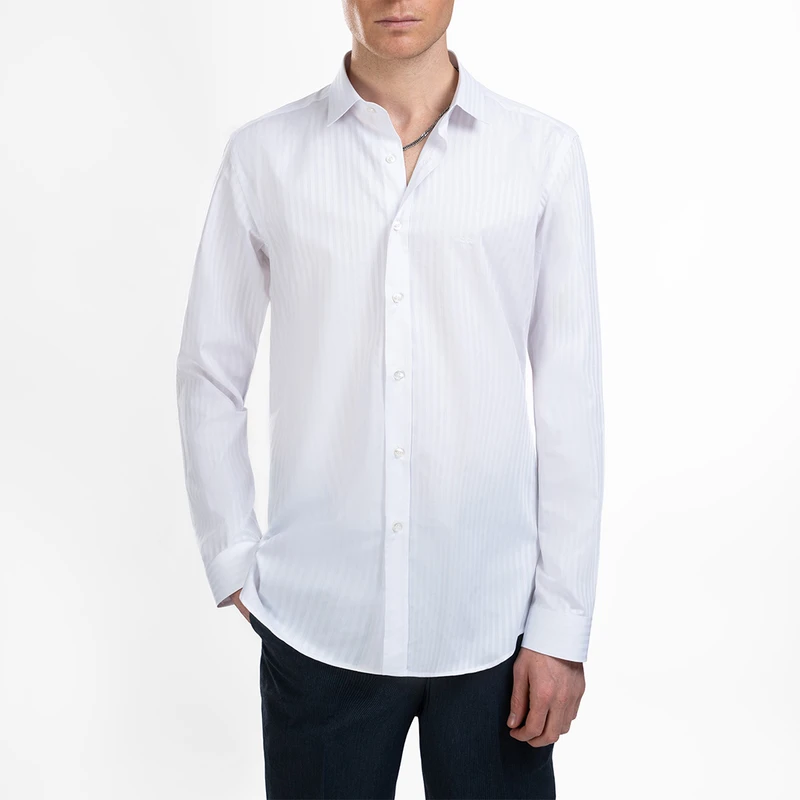 پیراهن آستین بلند یقه کراواتی مردانه ام کی مدل 1732-3