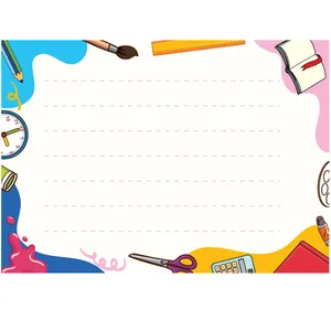 پوستر آموزشی مدل صفحه تمرین وایت بردی کد 2