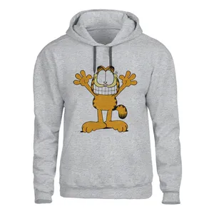 هودی مردانه مدل گارفیلد کد Z14 رنگ طوسی