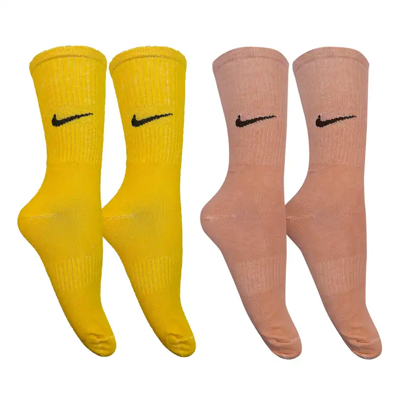 جوراب ورزشی ساق بلند زنانه مدل  تیک ZPI مجموعه 2 عددی