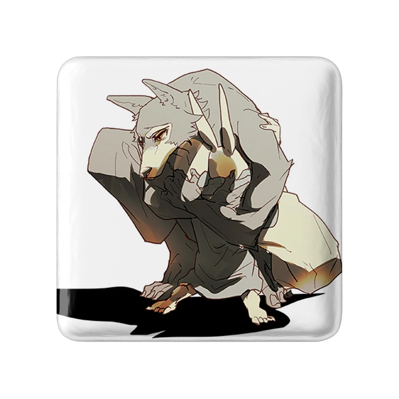 مگنت خندالو طرح لگوشی و هارو انیمه بیستارز مدل مربعی کد 33445