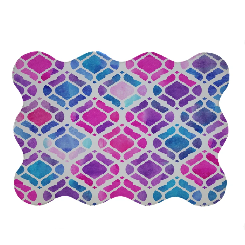 پادری مدل دالبر طرح آبرنگی کد 5287 سایز 80x110 سانتی متر 