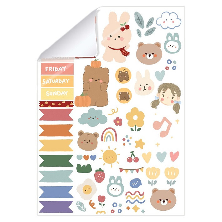 برچسب مدل A4 برش نخورده اسکرپ بوک