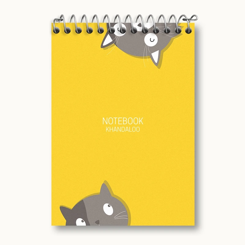 دفتر یادداشت 50 برگ خندالو مدل گربه (Cat) کد N787