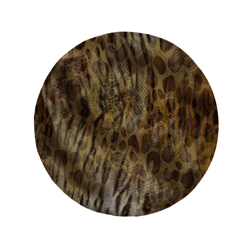 پادری مدل دایره طرح پوست ماری کد 5309 سایز 90 × 90 سانتی متر 