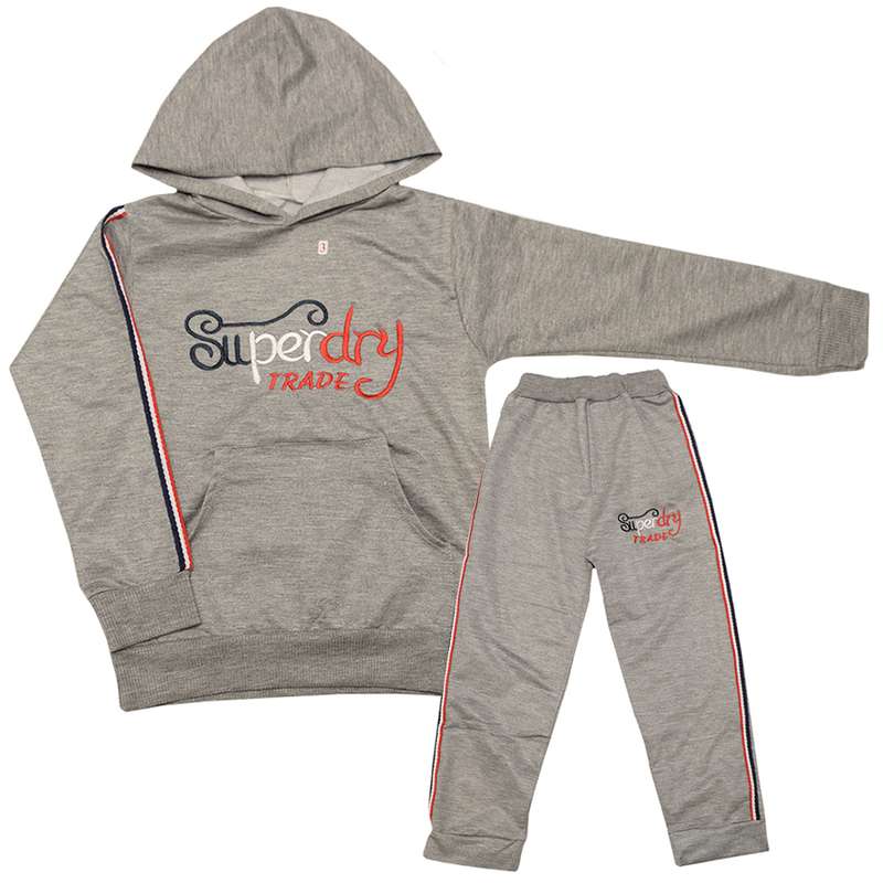 ست هودی و شلوار پسرانه مدل سه خط GR1