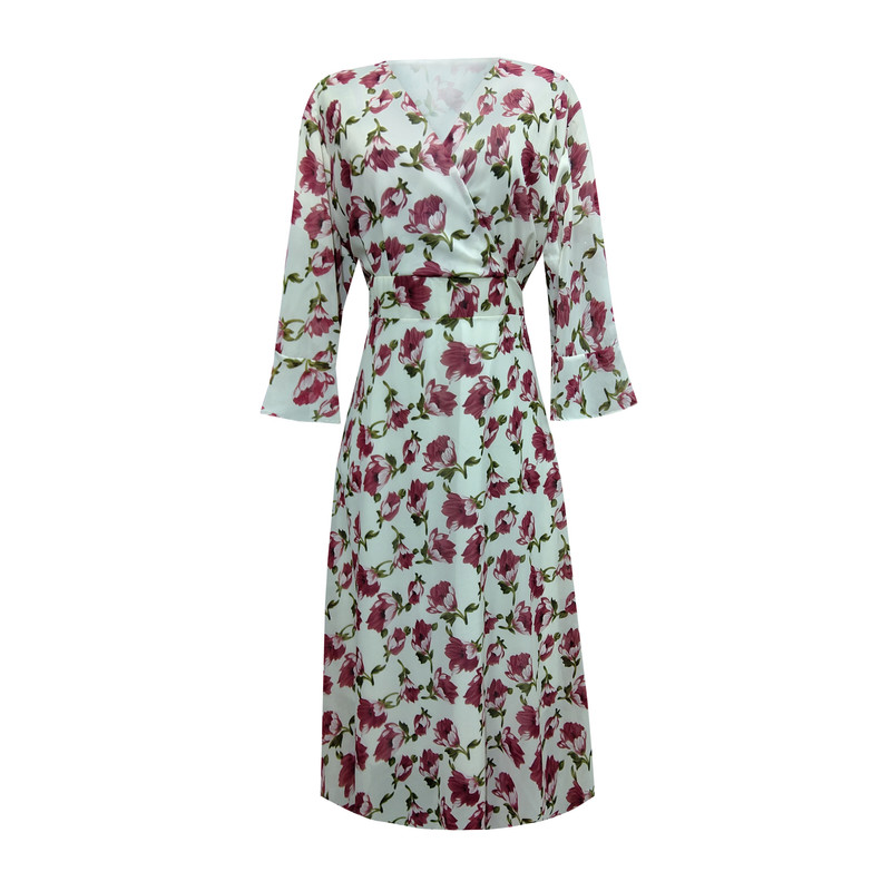 پیراهن زنانه مدل یانگوم گلدار کد 7003