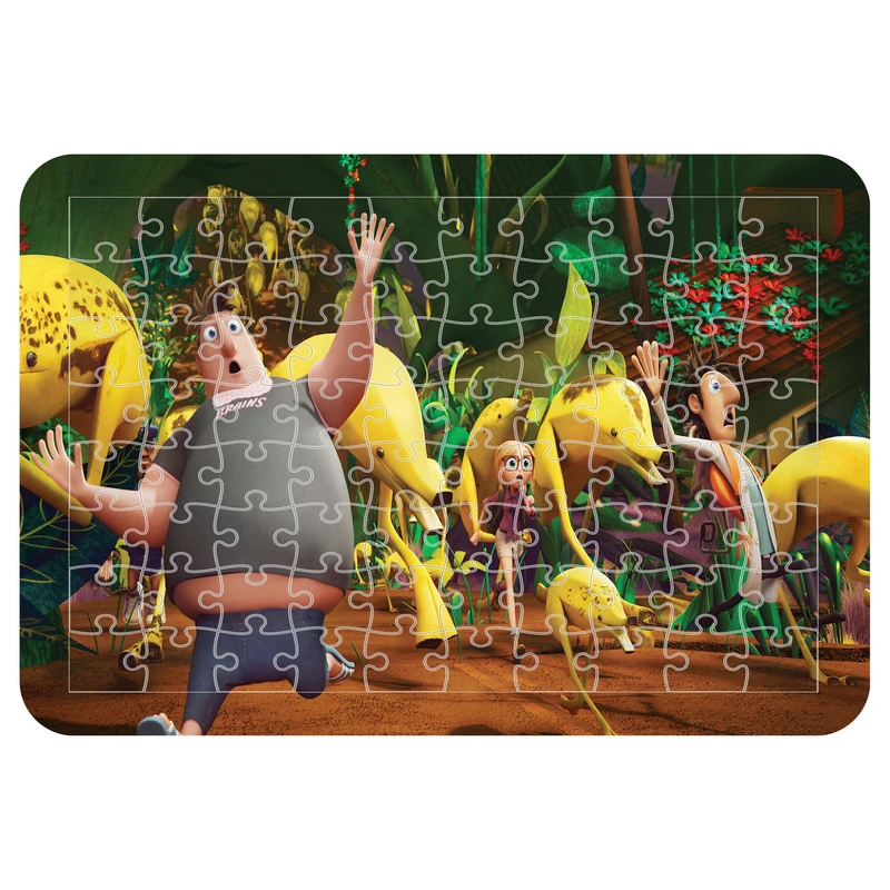 پازل 54 تکه مدل CHB1316 طرح انیمیشن ابری با احتمال بارش کوفته قلقلی