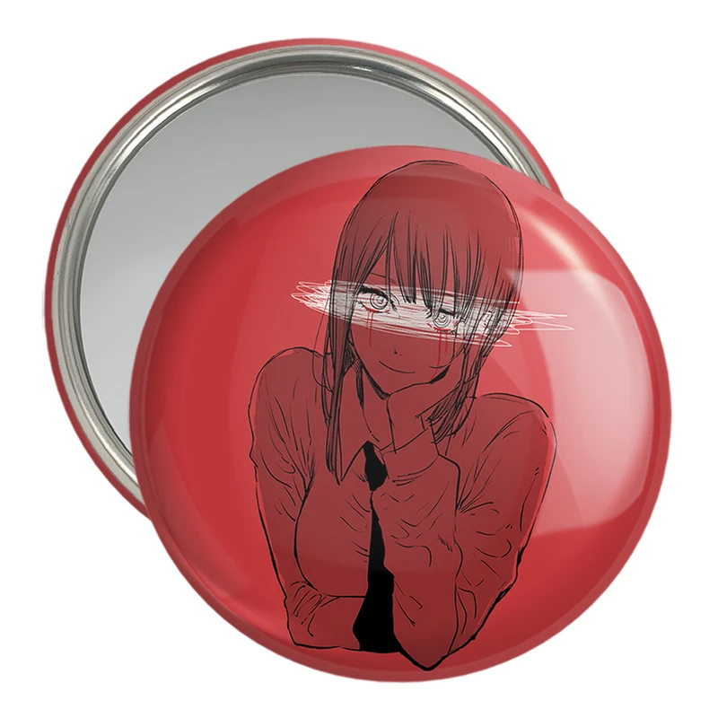 آینه جیبی خندالو مدل ماکیما انیمه مرد اره ای Chainsaw Man  کد 17841