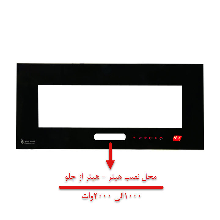 شومینه دیواری برقی شومینه بیستون مدل A.Z_140_T_wifi_L4.bs