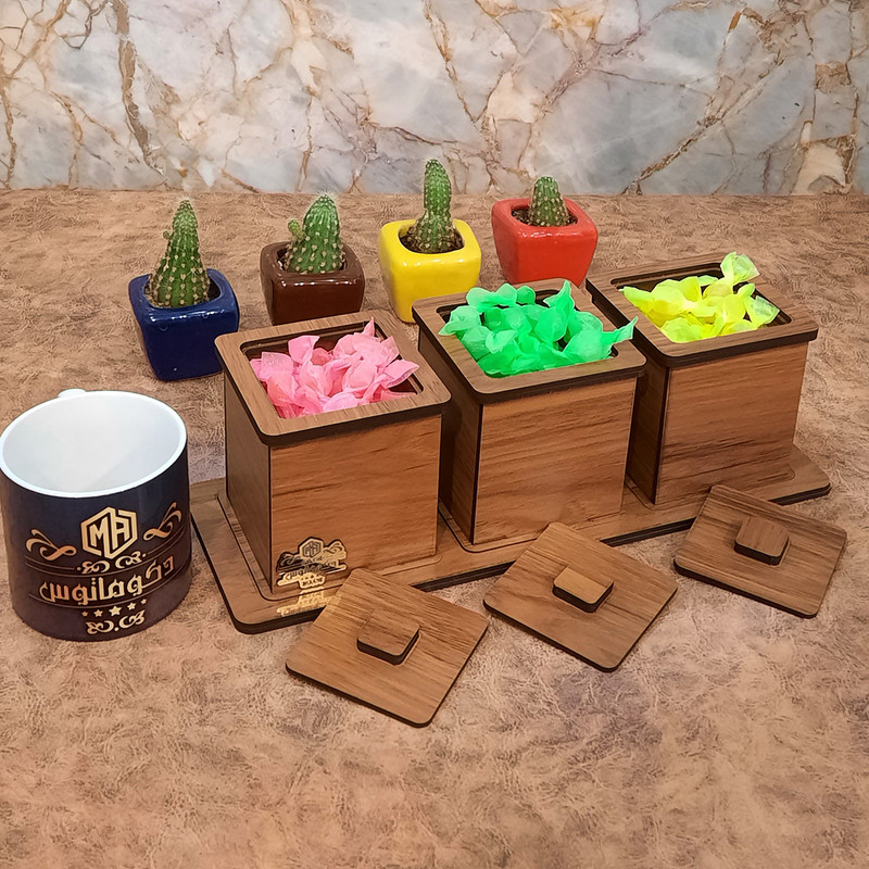 جعبه پذیرایی دکوماتوس طرح سنبل مدل B200