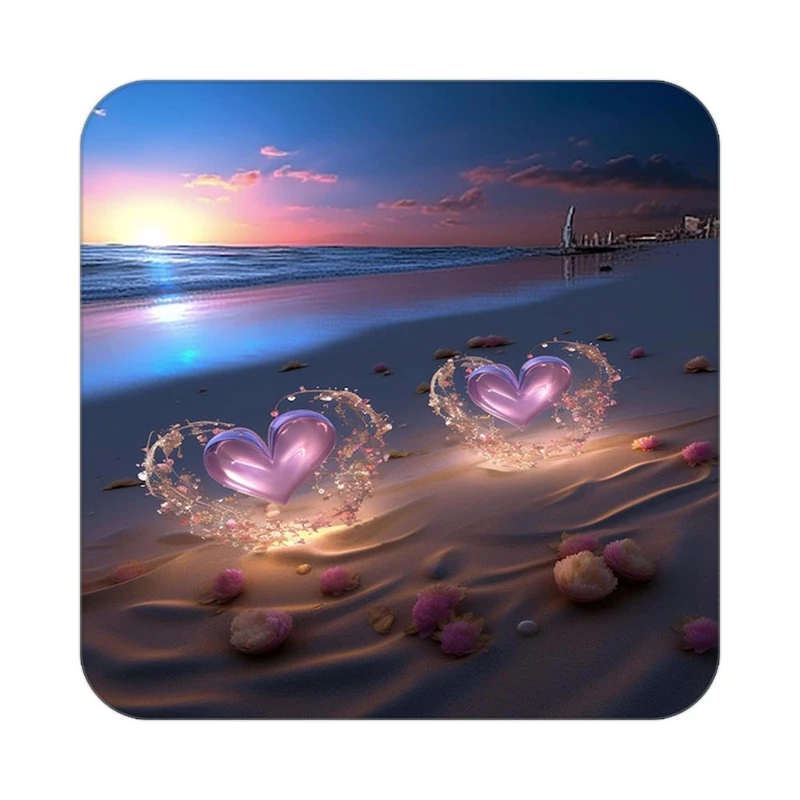 زیر لیوانی کاکتی مدل عاشقانه کد mp13479