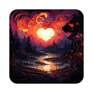 زیر لیوانی کاکتی مدل عاشقانه کد mp12729