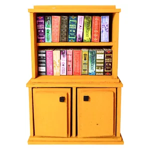 ماکت چوبی مدل کمد و کتاب مینیاتوری کد mb1