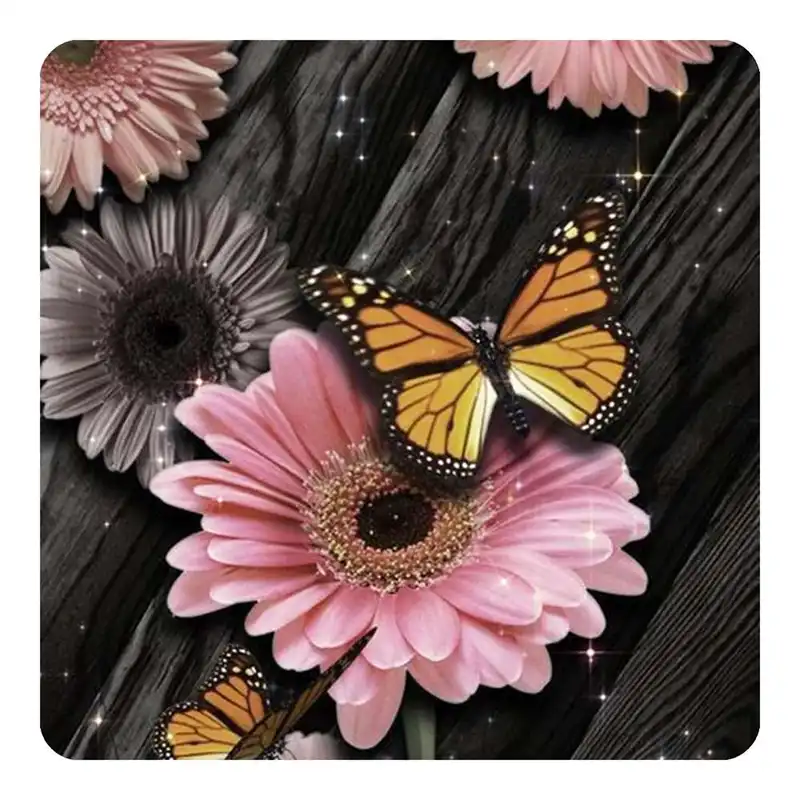 مگنت طرح گل و پروانه مدل mg10193