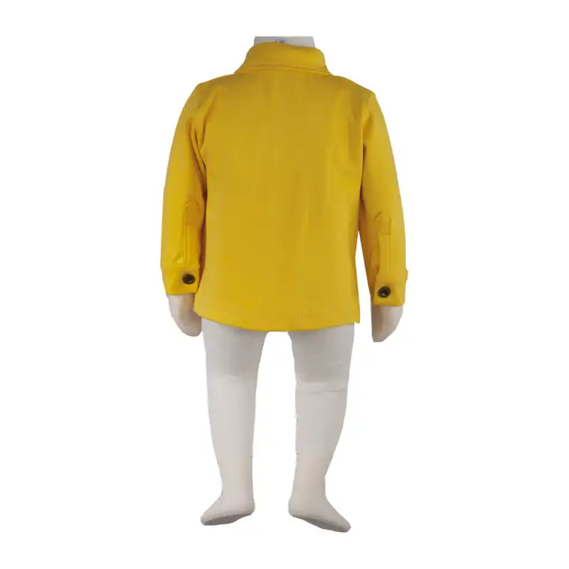 شومیز نوزادی آدمک مدل جیب دار کد 148768 رنگ زرد