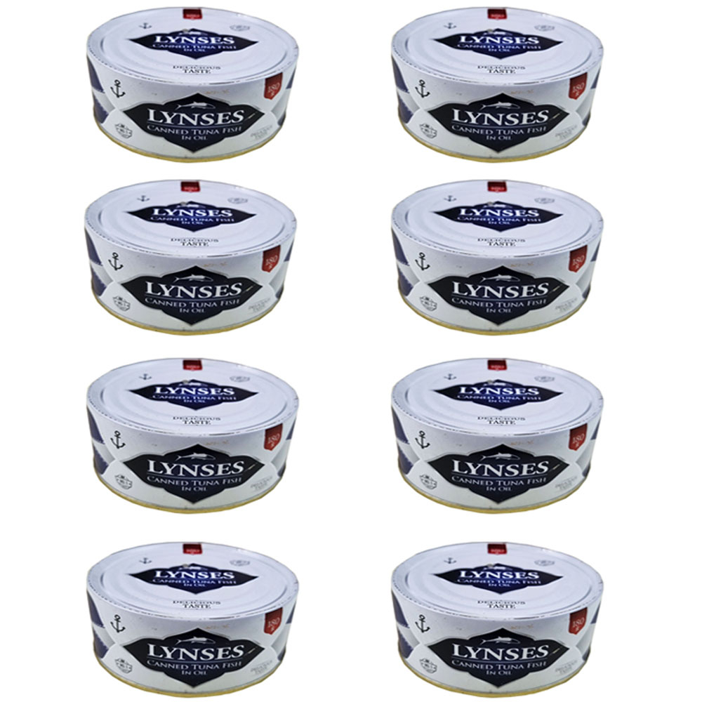 کنسرو تن ماهی گیدر و هوور در روغن گیاهی لاینسس - 180 گرم 8 عددی