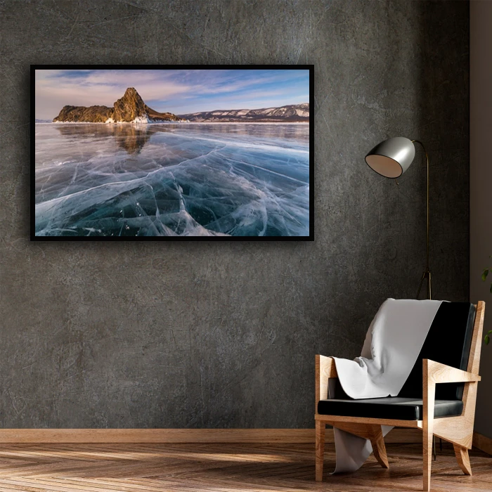 تابلو بکلیت طرح منظره طبیعت زمستانی مدل B-D1606