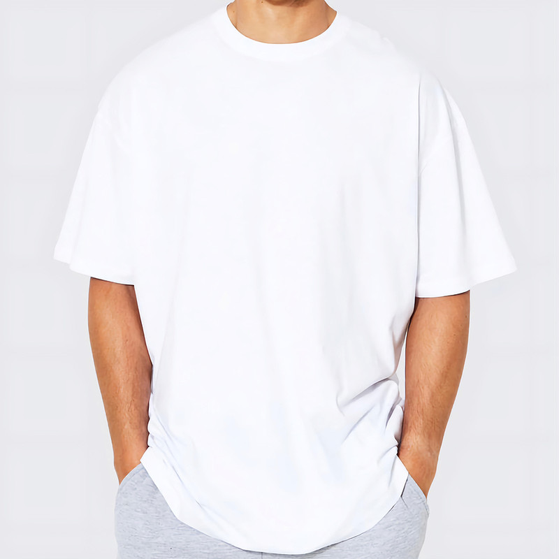 تی شرت اورسایز مردانه مدل ساده 1002