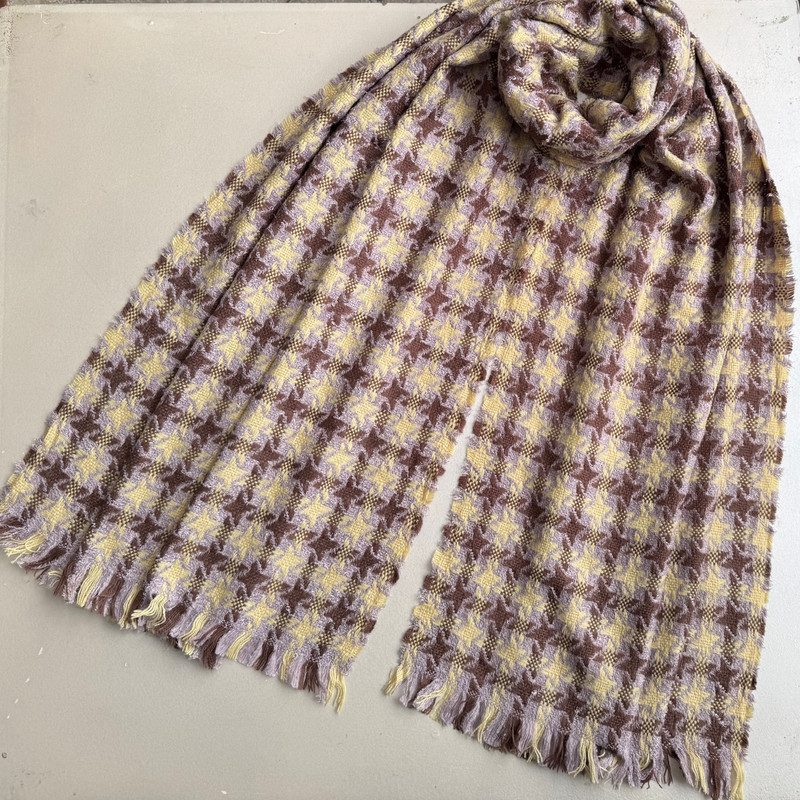 شال گردن زنانه مدل موهر چهارخانه مربعی ریز