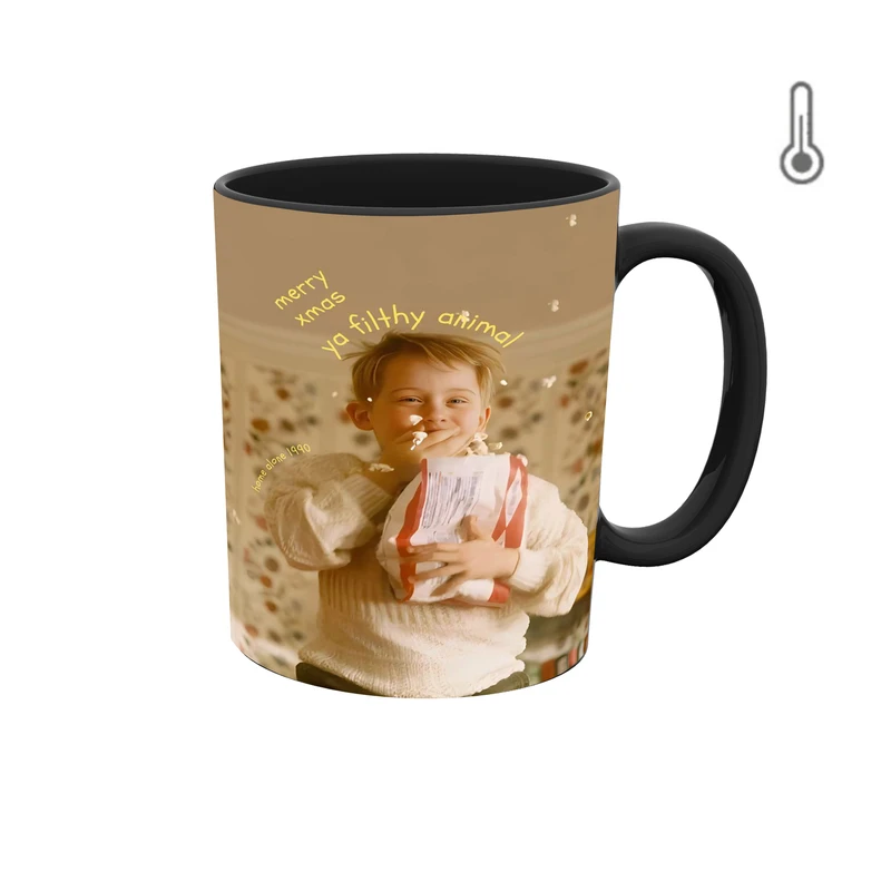 ماگ حرارتی طرح والپیپر کریسمس فیلم تنها در خانه