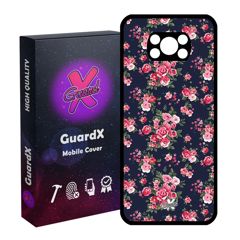 کاور گارد ایکس طرح Flower مدل Glass10130 مناسب برای گوشی موبایل شیائومی Poco X3 / Poco X3 NFC