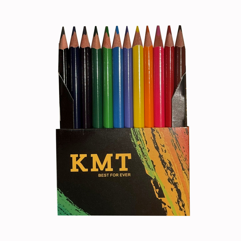 مداد رنگی 12 رنگ کی ام تی مدل Km12