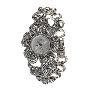 ساعت مچی عقربه ای نقره  زنانه اچ اف مدل glsr-1059