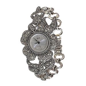 ساعت مچی عقربه ای نقره  زنانه اچ اف مدل glsr-1059