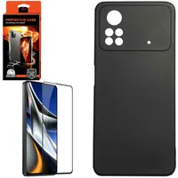 کاور کینگ کونگ مدل سیلیکون مناسب برای گوشی موبایل شیائومی Poco X4 Pro 5G به همراه محافظ صفحه نمایش 