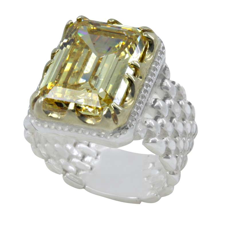 انگشتر نقره مردانه مدل زیرکونیوم کد hp128