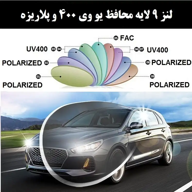 عینک آفتابی پولاروید مدل wayfarer