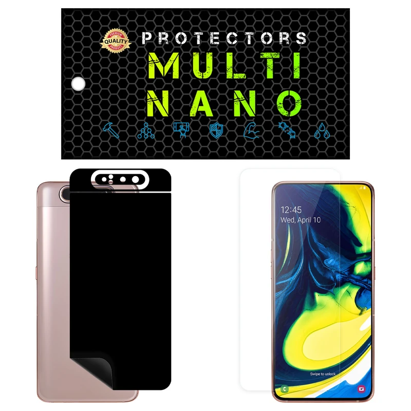محافظ صفحه نمایش مولتی نانو مدل X-SFM مناسب برای گوشی موبایل سامسونگ Galaxy A80 به همراه برچسب پوششی