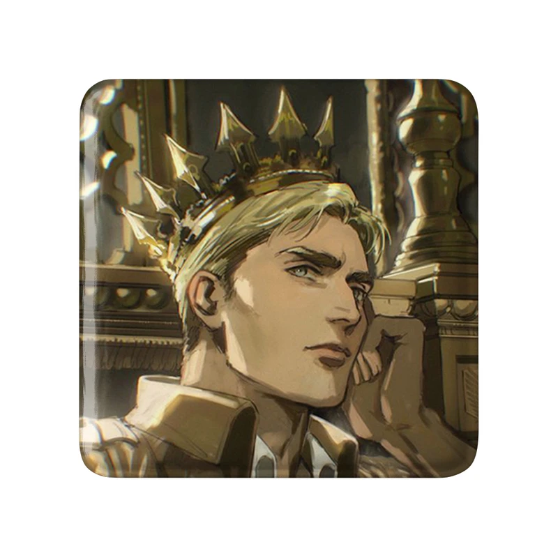 مگنت خندالو طرح گریس انیمه اتک آن تایتان Attack on Titan  مدل مربعی کد 18524