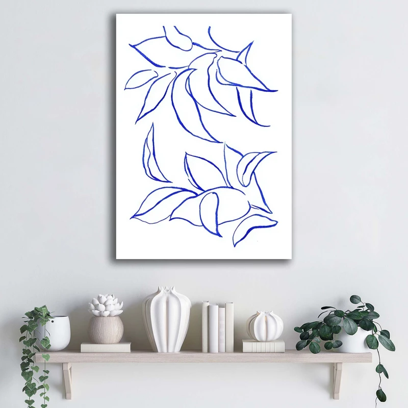 تابلو شاسی آتریسا مدل برگ مدرن طرح ATFF183