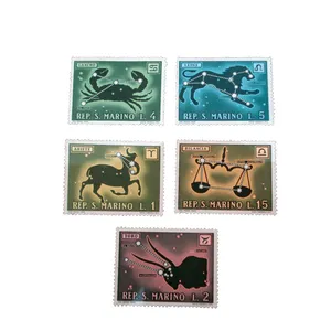 تمبر یادگاری مدل صور فلکی کد bc-1634 مجموعه 5 عددی