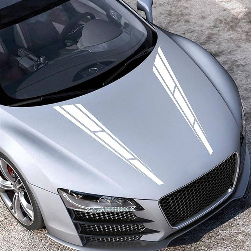 برچسب بدنه خودرو مهدیار طرح اسپرت کد SD102w بسته دو عددی