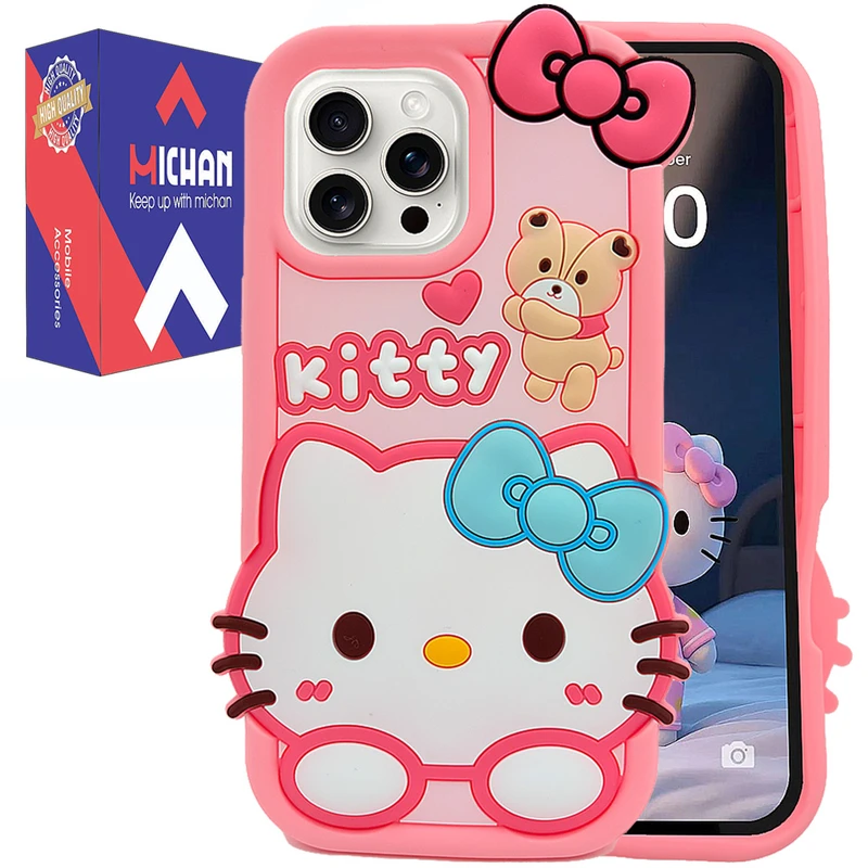 کاور میچان طرح Kitty مناسب برای گوشی موبایل اپل IPHONE 16 PRO 