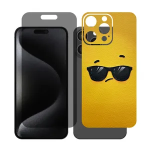 Glass Together model privacy screen protector Suitable for Apple iPhone 16 Pro Max mobile phone with back cover sticker
