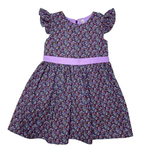 پیراهن دخترانه مدل بنفشه