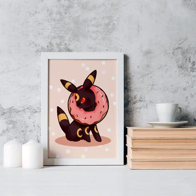 تابلو خندالو مدل امبرون انیمه پوکمون کد 17311