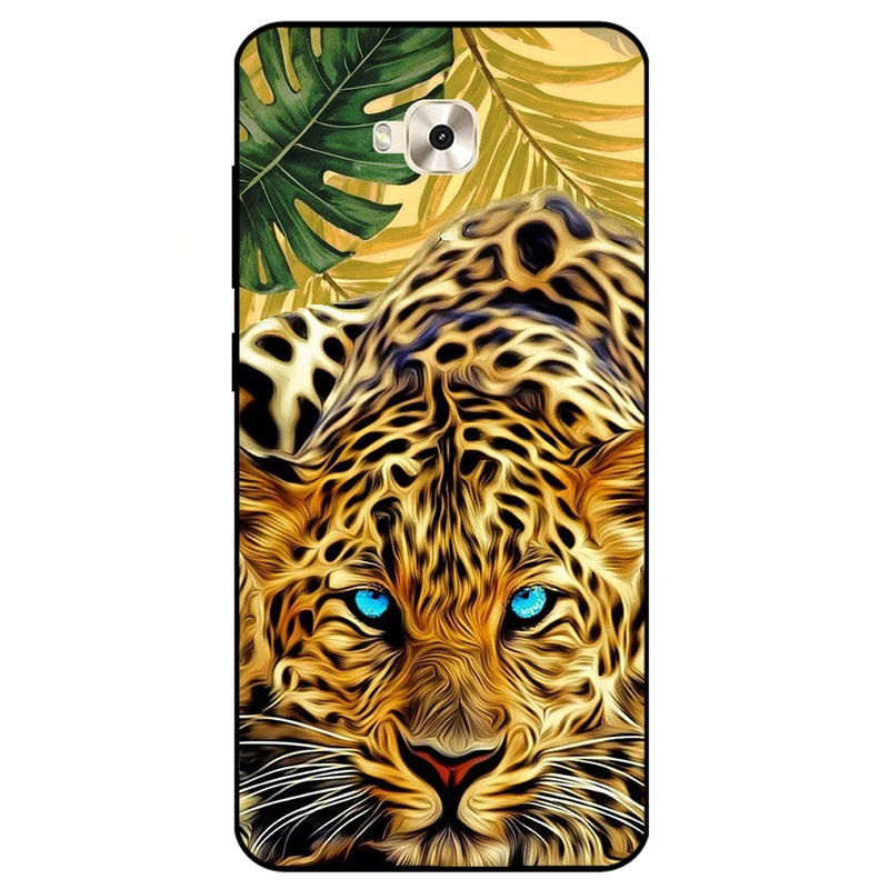 کاور مگافون طرح پلنگ مدل 7455 مناسب برای گوشی موبایل ایسوس Zenfone 4 Selfie / ZD553KL