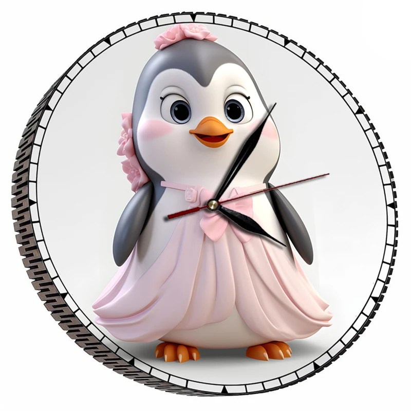 ساعت دیواری کودک مدل پاندای انیمیشنی طرح دختر ناز