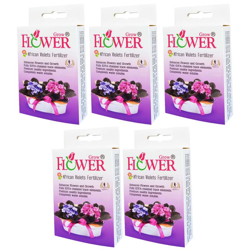 کود بنفشه آفریقایی فلاورگرو مدل P05 وزن 80 گرم بسته 5 عددی 