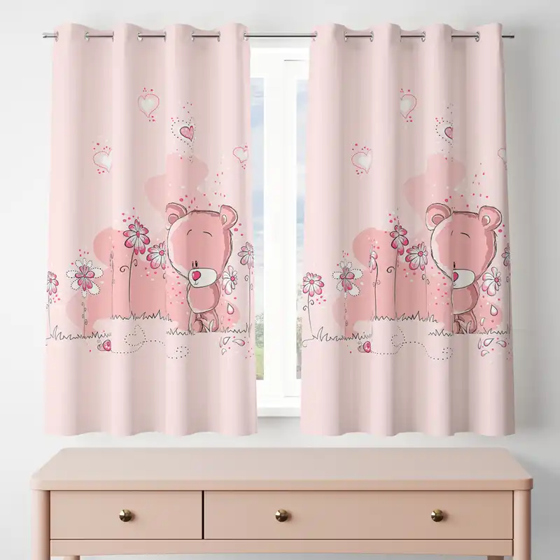 پرده مدل پانچی کد 7964 سایز 200x140 سانتی متر